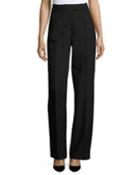 Virgin Wool High-waist Straight-leg Pants
