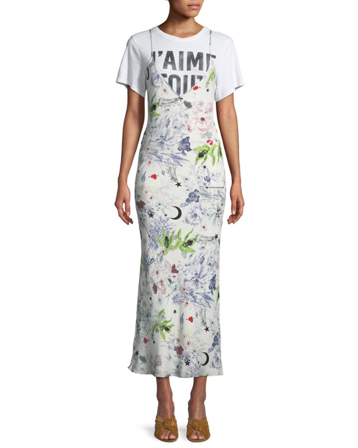 Emmalyn V-neck Multi-print