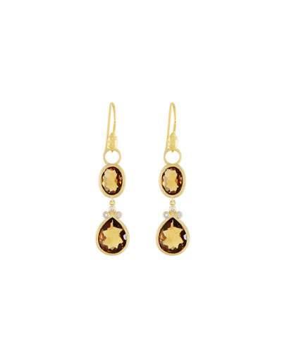 Double Drop Simple Pave Earring Charms