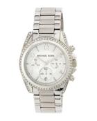 Silver-color Runway Watch With Glitz