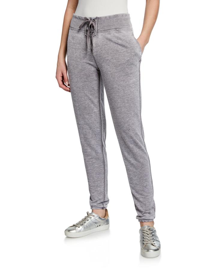 River Distressed Terry Joggers