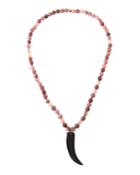 Mulberry Black Horn Pendant Necklace
