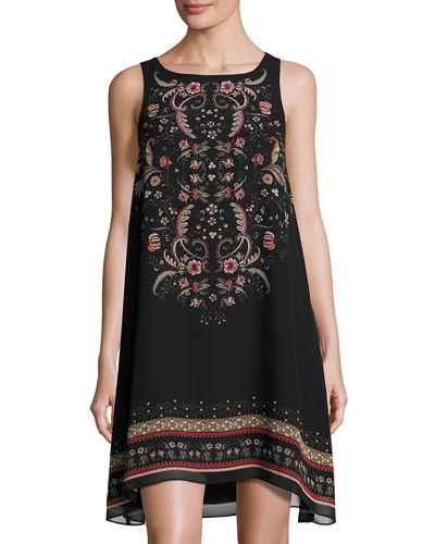 Relaxed Mosaic-printed Dress