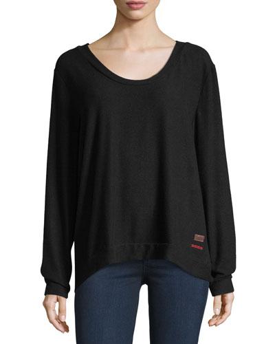 Kristy Lace-down Comfy Top
