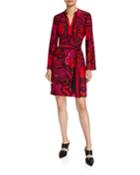 Joni Floral Printed Bell-sleeve Dress