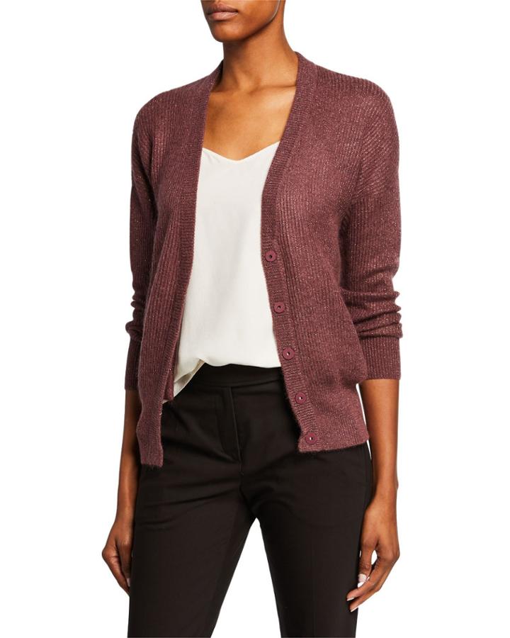 Snap-button Cardigan W/ Thread Detail
