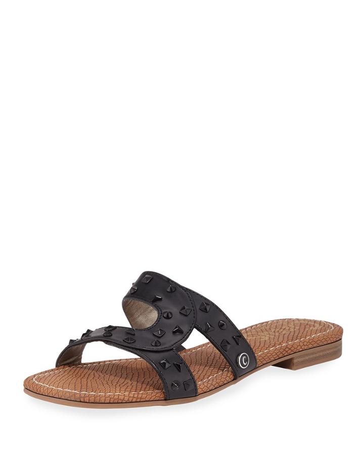 Betty Studded Faux-leather