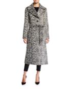 Leopard Print Wool-blend