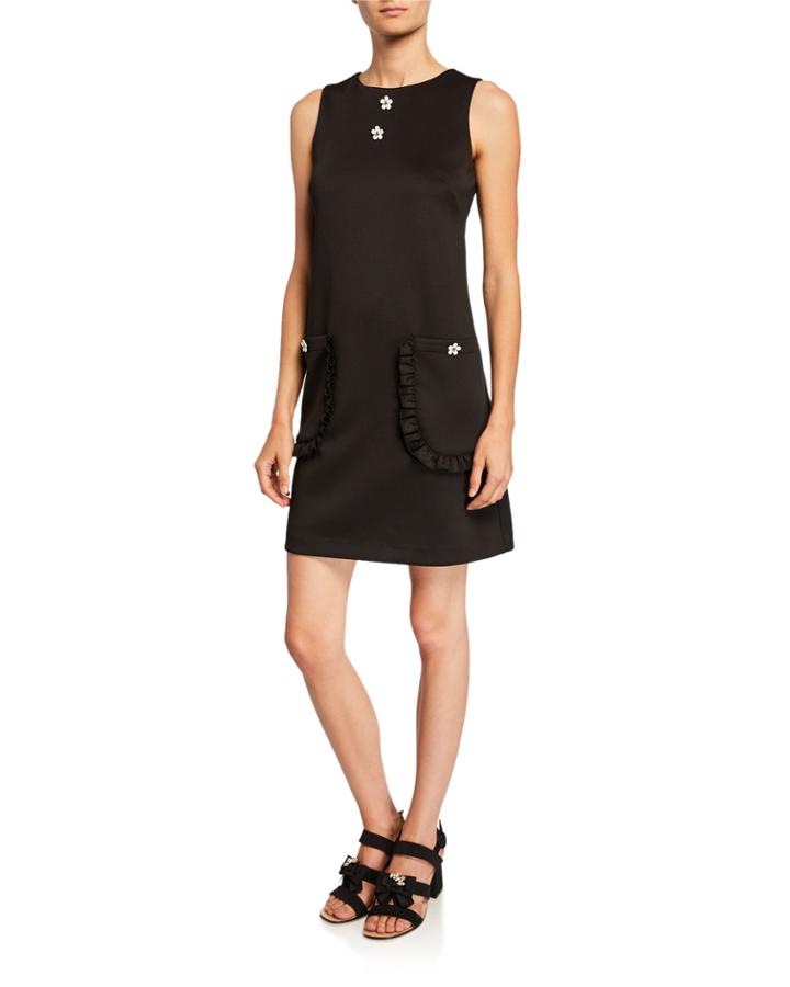 Sleeveless Floral Applique