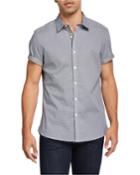 Men's Diamond Print Short-sleeve