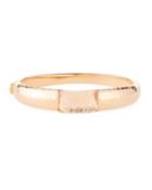 18k Rose Gold Rock Crystal Bangle Bracelet