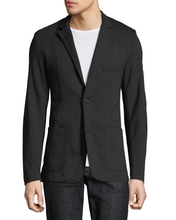 Harlin Knit Blazer, Black