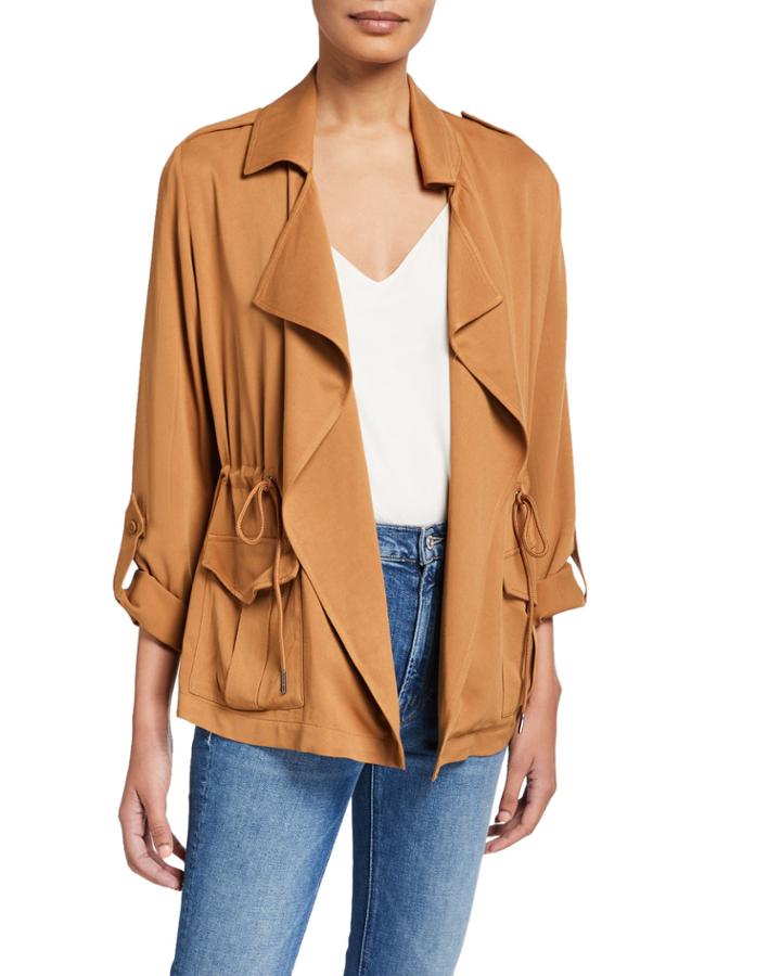 Drapey Open Front Anorak
