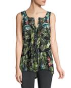 Island Fever Pleated-front Tank
