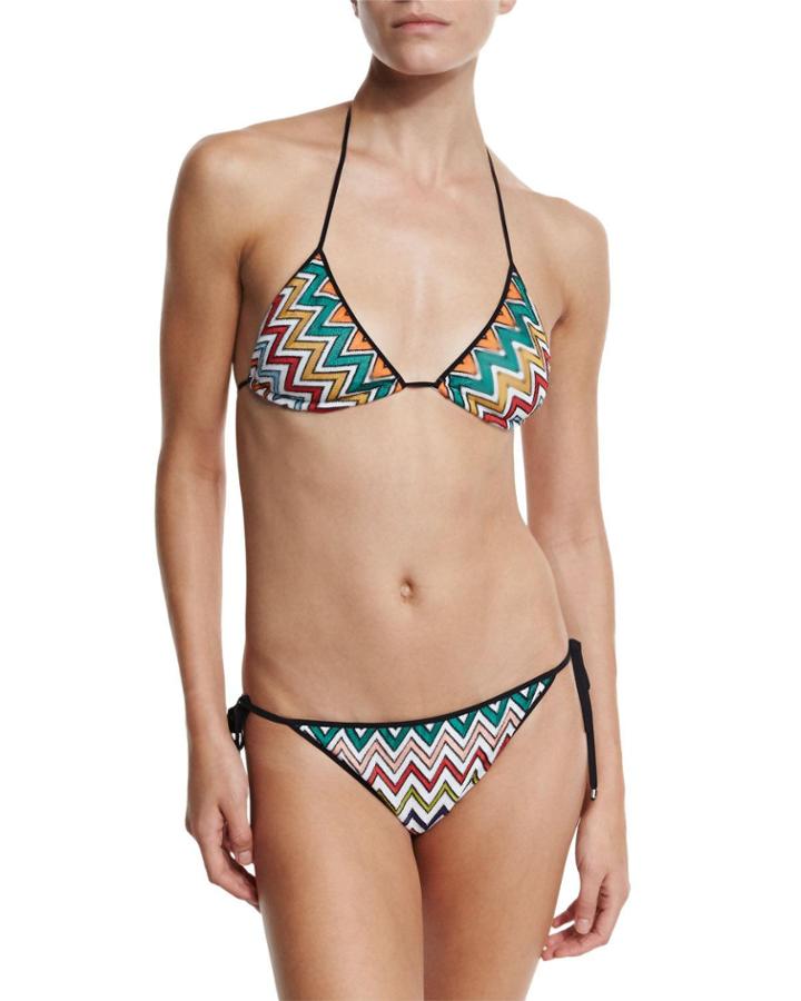 Zigzag Triangle Bikini Set,