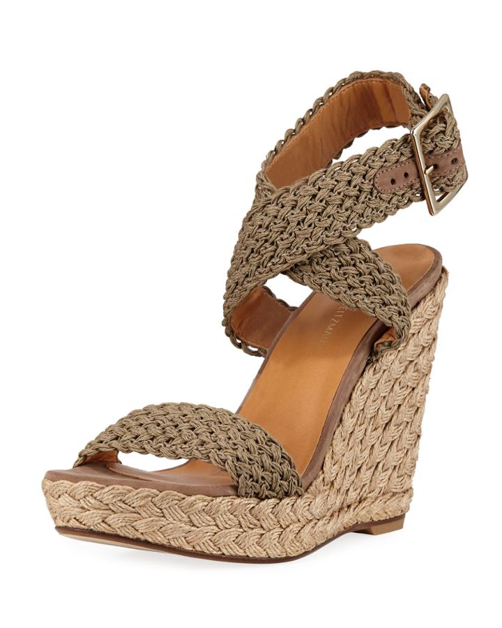 Alex Crocheted Wedge Espadrilles