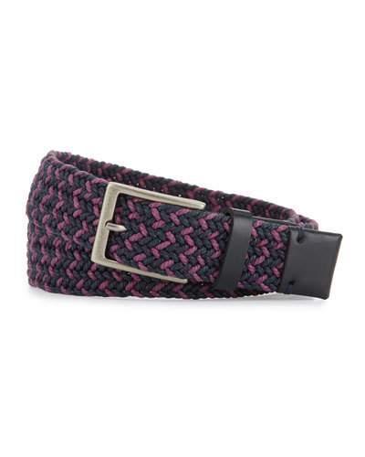 Woven Two-tone Belt, Dark