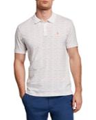Men's Short-sleeve Printed Space Dye Polo