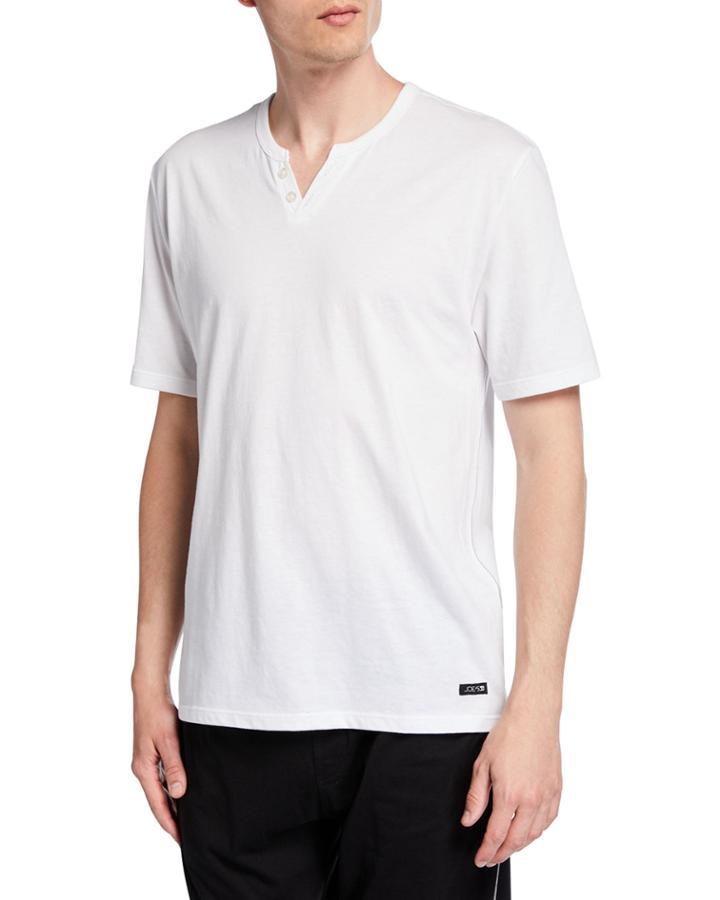 Men's Split-neck Henley T-shirt