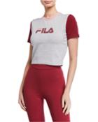 Anna Logo Contrast Cropped Tee