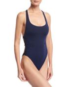 Anja High-leg Strappy-back One-piece