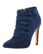 Morris Suede High Bootie, Blue