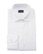 Men's Formal Cotton Dress Shirt With Covered Placket