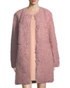 Reversible Curly Faux-fur Coat