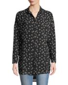 Floral Print Button-front