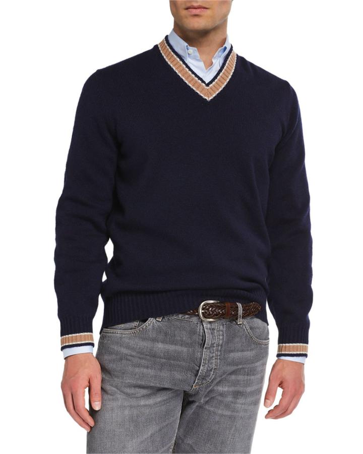 Men's Cashmere Varsity