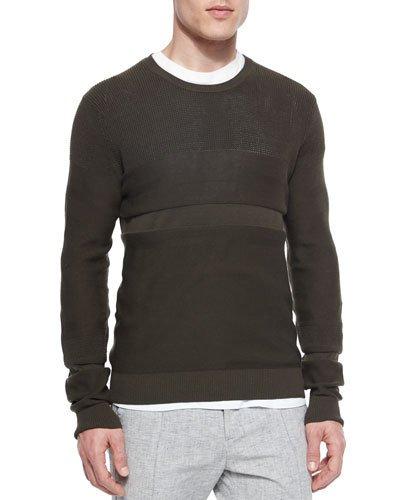 Multi-stitch Crewneck