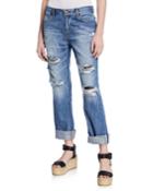 Distressed Jeans W/