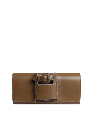 La Boucle Leather Clutch Bag