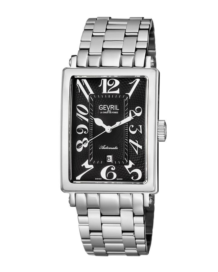Men's Avenue Of Americas Automatic Watch, Black/steel