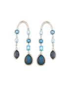 Rock Candy Arched Mixed-stone Earrings In Eclipse
