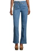 High-waist Sailor Jeans,