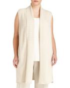 Ribbed Stripe Vest, Beige,