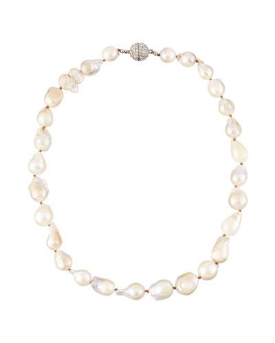 Baroque Freshwater Pearl Necklace, White