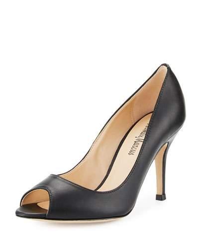 Betolle Kidskin Leather Pump, Black