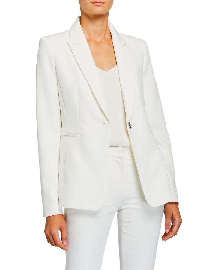 Peak Lapel One-button Jacket