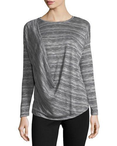 Ruched Shoulder Knit Top