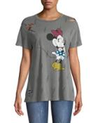 Minnie Mouse Distressed Short-sleeve Tee
