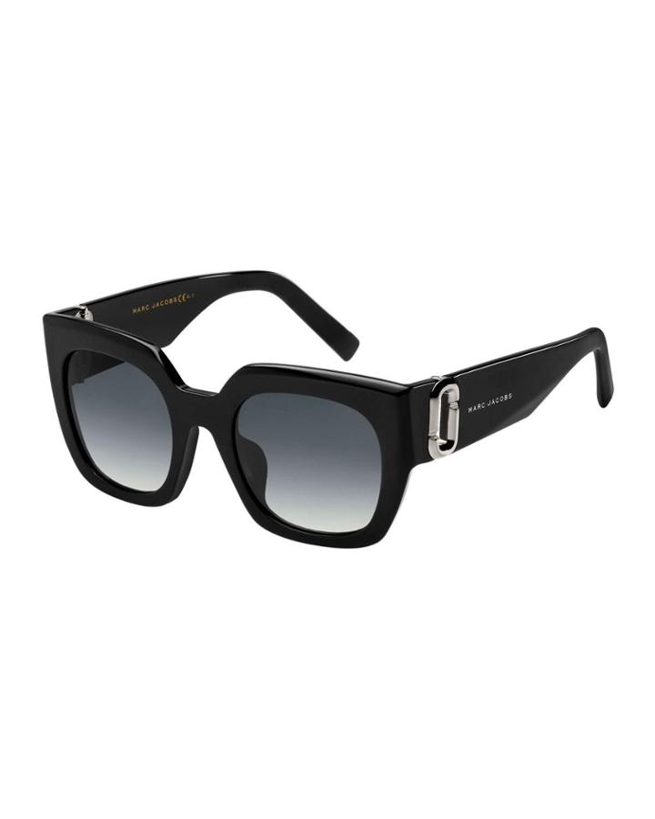 Square Gradient Sunglasses W/ Logo