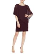 Beaded Chiffon Overlay