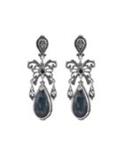 Hematite And Spinel Dangle Earrings
