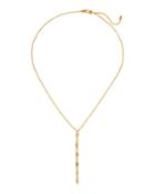 Linear Y-drop Briolette Necklace