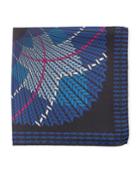 Multicolor Arrow/circle Silk Pocket