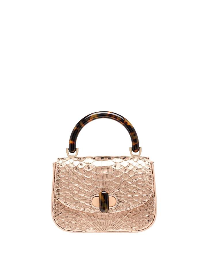 Python Mini Top Handle Bag