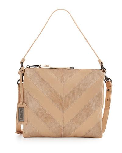 Remy Snake-embossed Leather Crossbody Bag,