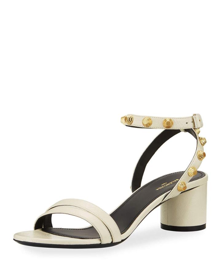 Studded Arena Leather Ankle-wrap